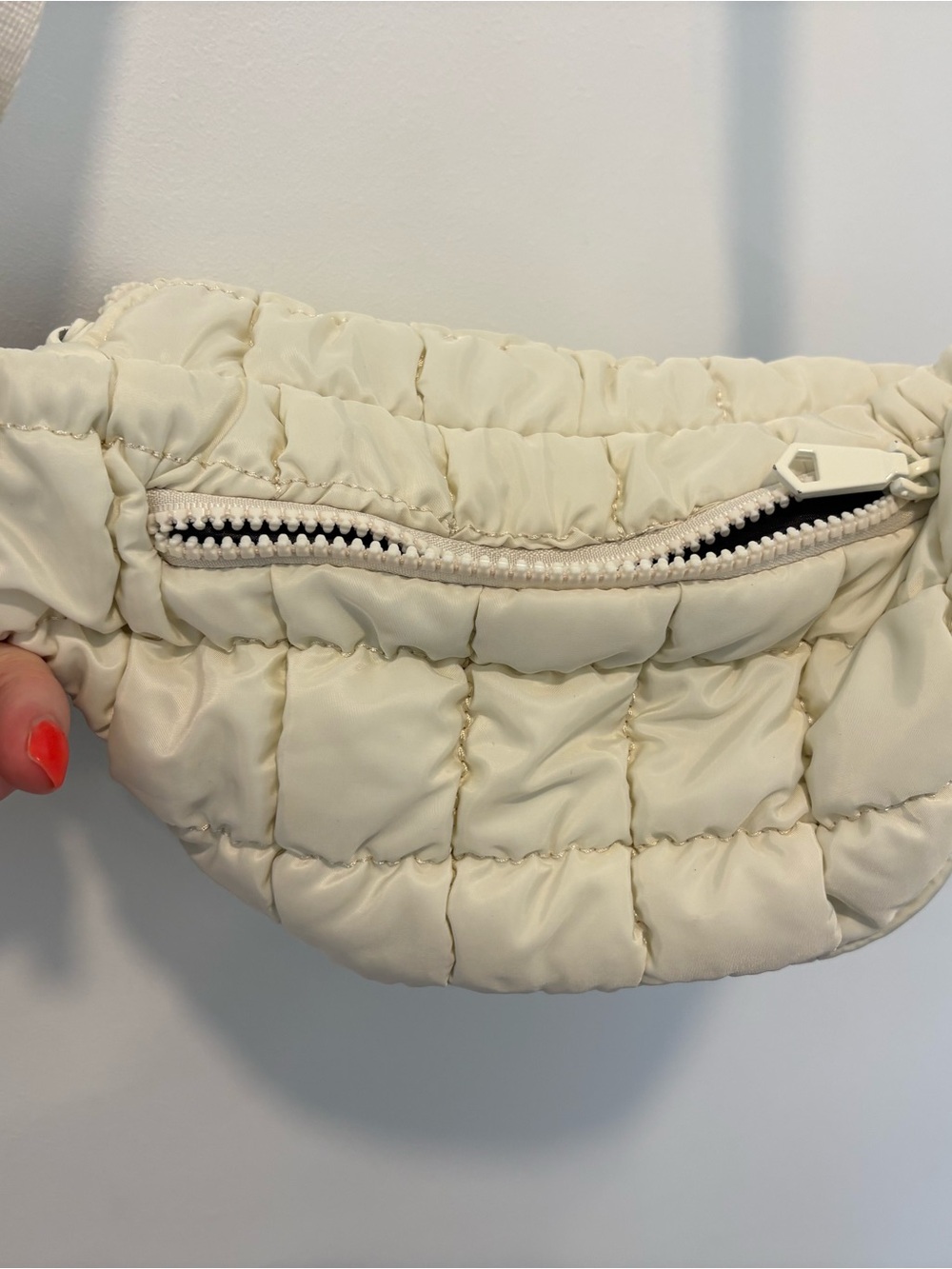 Sol and Selene Resurgence Padded Cream Mini Crossbody Bag